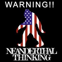 Warning Neanderthal Thinking Bigfoot Backpack