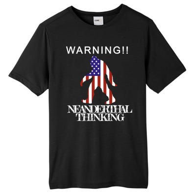 Warning Neanderthal Thinking Bigfoot Tall Fusion ChromaSoft Performance T-Shirt