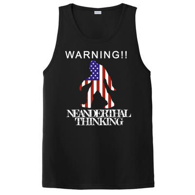 Warning Neanderthal Thinking Bigfoot PosiCharge Competitor Tank