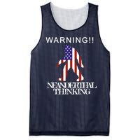 Warning Neanderthal Thinking Bigfoot Mesh Reversible Basketball Jersey Tank