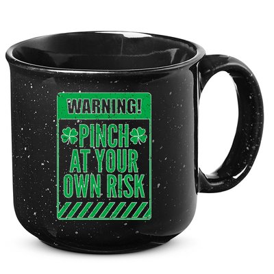Warning Pinch At Your Own Risk 15oz Campfire Ceramic Mug