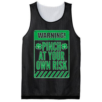 Warning Pinch At Your Own Risk Mesh Reversible Basketball Jersey Tank