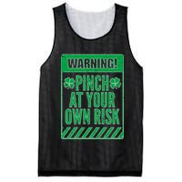 Warning Pinch At Your Own Risk Mesh Reversible Basketball Jersey Tank