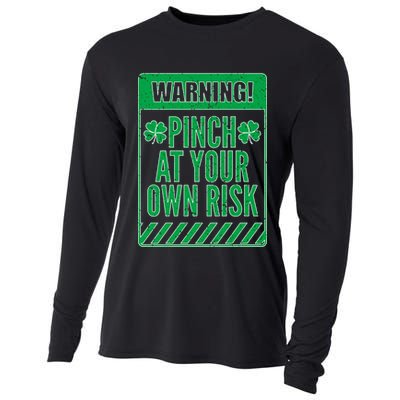 Warning Pinch At Your Own Risk Cooling Performance Long Sleeve Crew