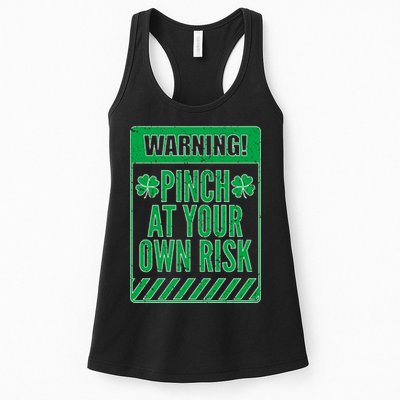 Warning Pinch At Your Own Risk Womens Tank Top