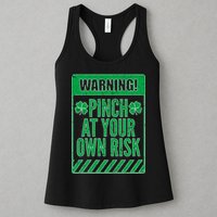 Warning Pinch At Your Own Risk Womens Tank Top