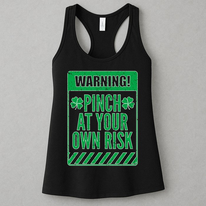 Warning Pinch At Your Own Risk Womens Tank Top