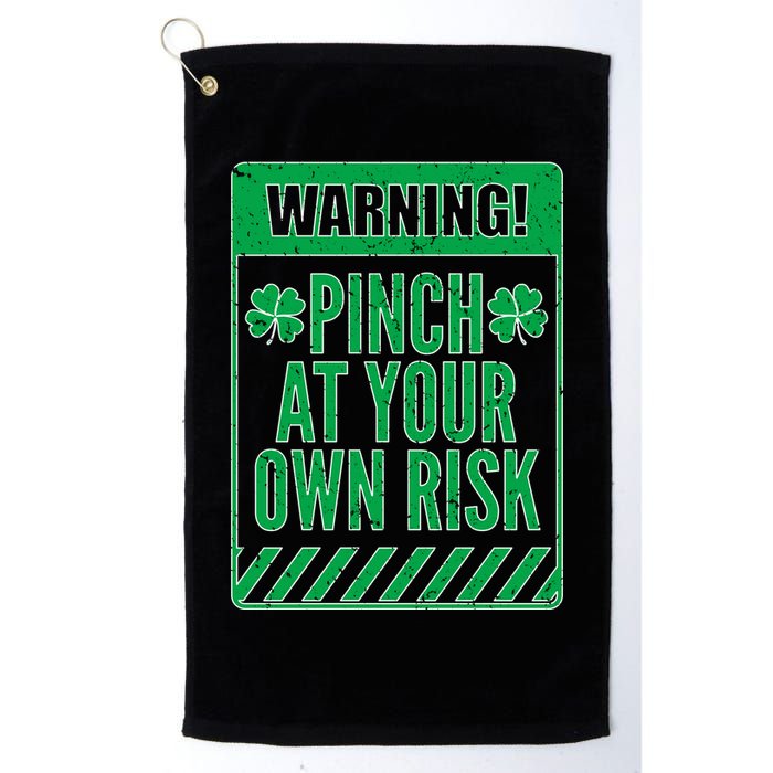 Warning Pinch At Your Own Risk Golf Towel