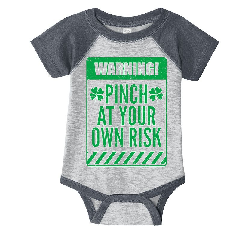 Warning Pinch At Your Own Risk Infant Baby Jersey Bodysuit