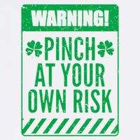 Warning Pinch At Your Own Risk Garment-Dyed Sweatshirt