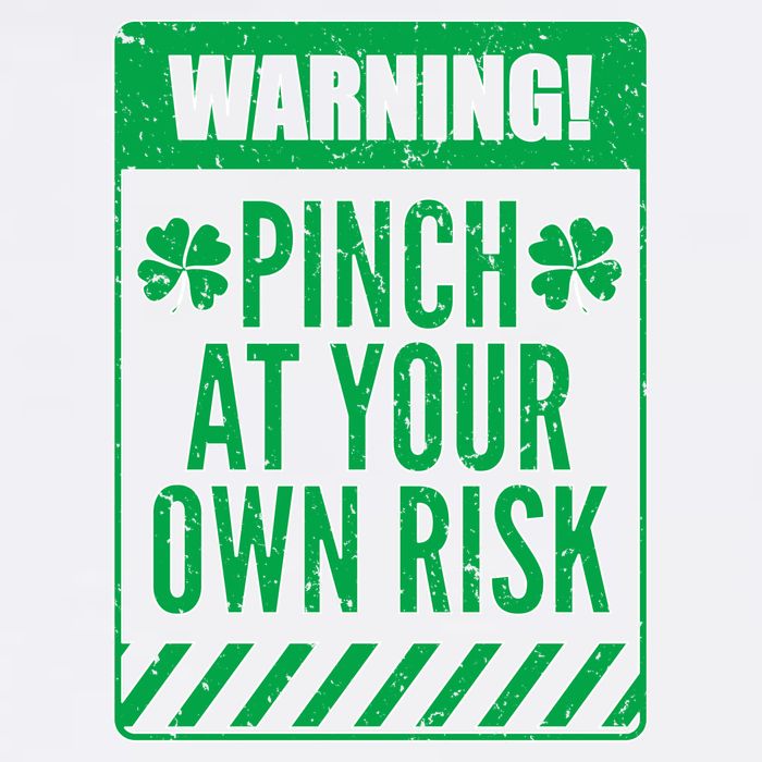 Warning Pinch At Your Own Risk Garment-Dyed Sweatshirt
