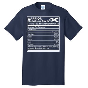 Warrior Nutrition Facts Serving Size 1 Phenomenal Woman Tall T-Shirt