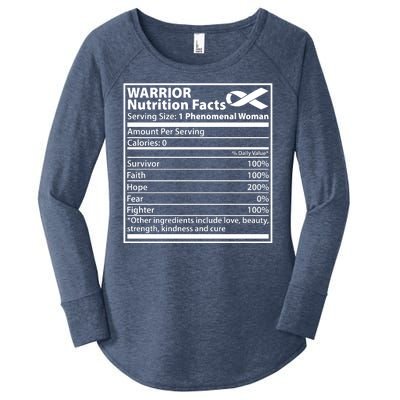 Warrior Nutrition Facts Serving Size 1 Phenomenal Woman Women's Perfect Tri Tunic Long Sleeve Shirt