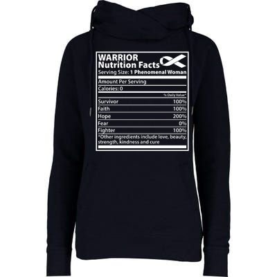 Warrior Nutrition Facts Serving Size 1 Phenomenal Woman Womens Funnel Neck Pullover Hood