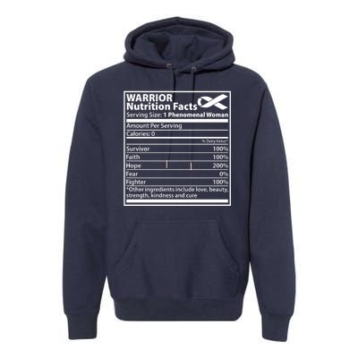 Warrior Nutrition Facts Serving Size 1 Phenomenal Woman Premium Hoodie