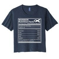 Warrior Nutrition Facts Serving Size 1 Phenomenal Woman Women's Crop Top Tee