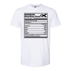 Warrior Nutrition Facts Serving Size 1 Phenomenal Woman Softstyle CVC T-Shirt