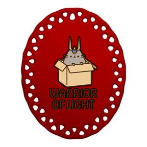 Warrior Of Light FF14 Ceramic Oval Ornament