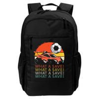 What a save Vintage Retro Rocket Soccer Car Backpack