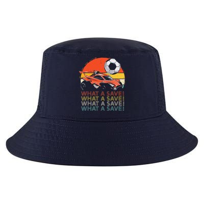 What a save Vintage Retro Rocket Soccer Car Cool Comfort Performance Bucket Hat