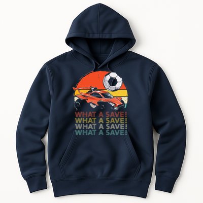 What a save Vintage Retro Rocket Soccer Car Hoodie