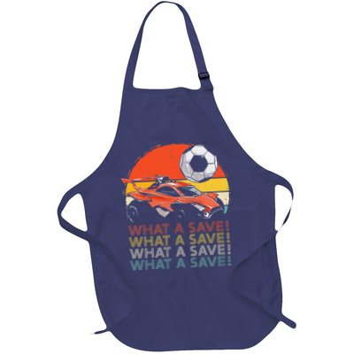 What a save Vintage Retro Rocket Soccer Car Apron