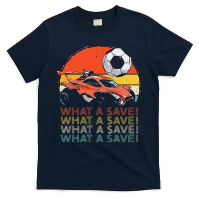 What a save Vintage Retro Rocket Soccer Car T-Shirt