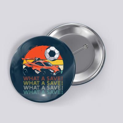 What a save Vintage Retro Rocket Soccer Car Button