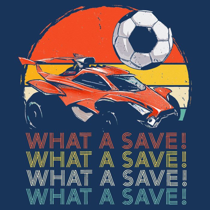 What a save Vintage Retro Rocket Soccer Car Bucket Hat