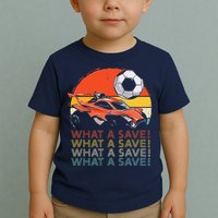 What a save Vintage Retro Rocket Soccer Car Toddler T-Shirt
