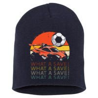 What a save Vintage Retro Rocket Soccer Car Short Acrylic Beanie