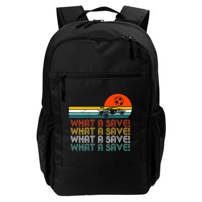 What A Save Vintage Retro Rocket Soccer Car League Backpack