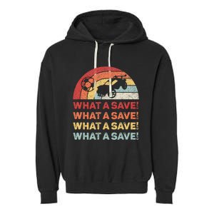 What A Save Rocket Soccer Car League Garment-Dyed Fleece Hoodie