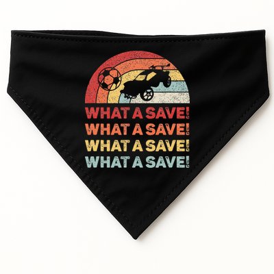 What A Save Rocket Soccer Car League USA-Made Doggie Bandana