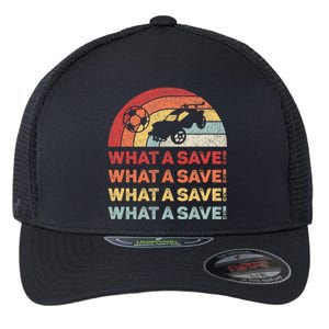 What A Save Rocket Soccer Car League Flexfit Unipanel Trucker Cap