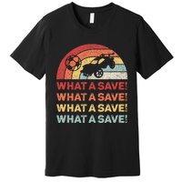 What A Save Rocket Soccer Car League Premium T-Shirt