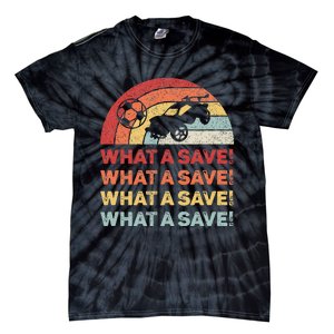 What A Save Rocket Soccer Car League Tie-Dye T-Shirt