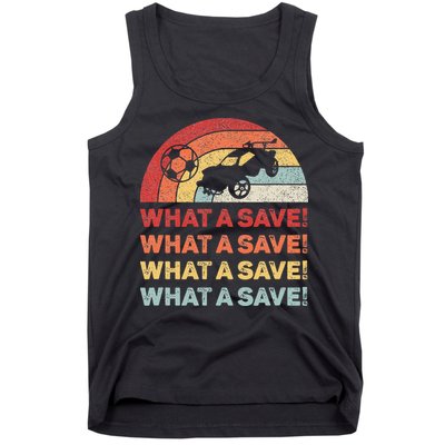 What A Save Rocket Soccer Car League Tank Top