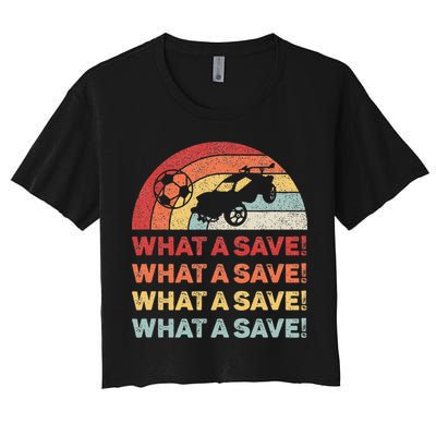 What A Save Rocket Soccer Car League Crop Top
