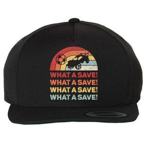 What A Save Rocket Soccer Car League Wool Snapback Cap