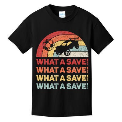 What A Save Rocket Soccer Car League Kids T-Shirt