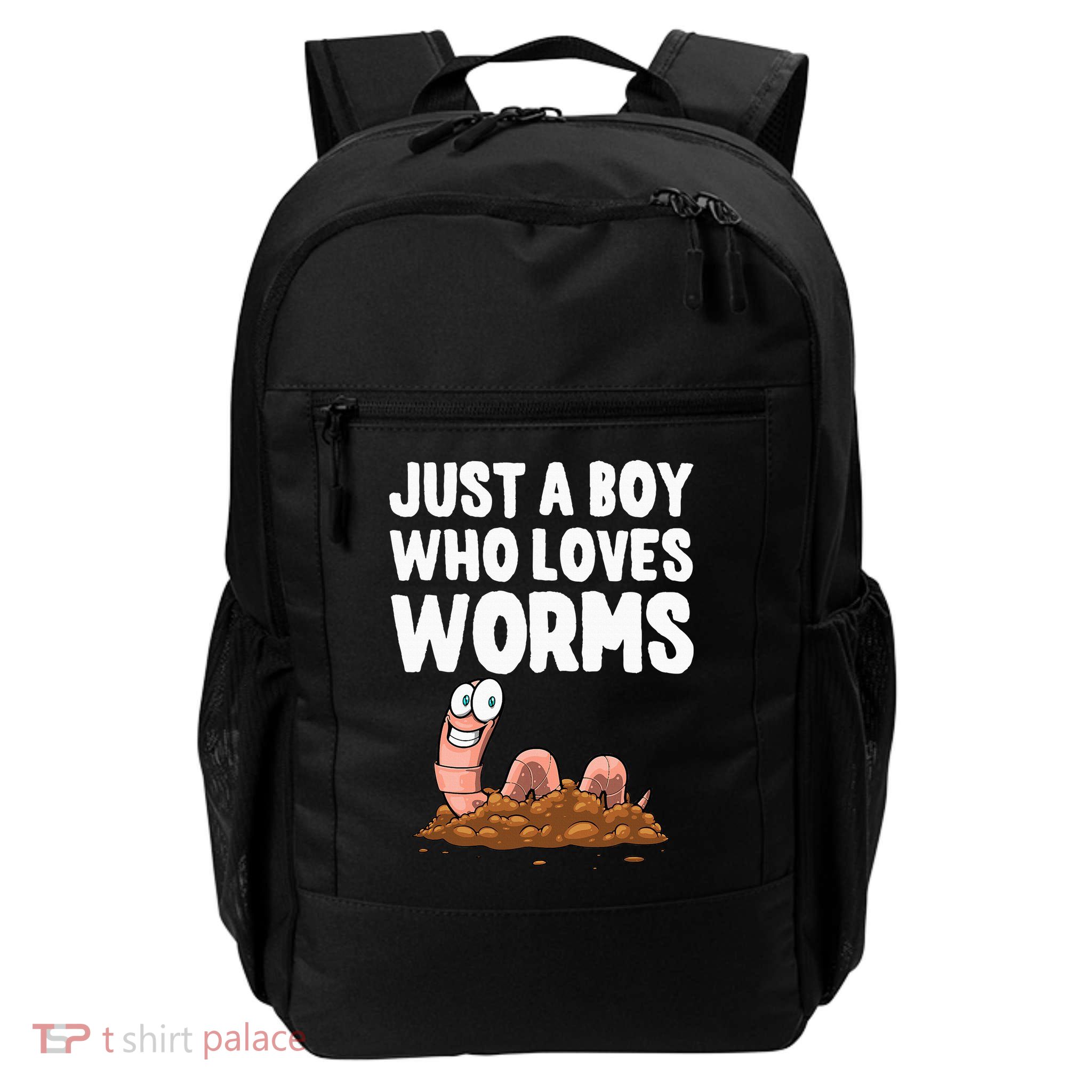 Worms Accessories & Stuff Boys Kids Worm Hunter Worm Farmer Composter Daily Commute Backpack