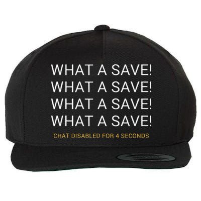 What A Save Chat Disabled Rocket Soccer Wool Snapback Cap