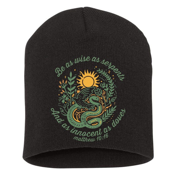 Wise As Serpents Innocent As Doves Christian Bible Verse Short Acrylic Beanie