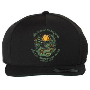 Wise As Serpents Innocent As Doves Christian Bible Verse Wool Snapback Cap