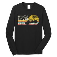 What A Save Vintage Retro Rocket Soccer Car League Long Sleeve Shirt