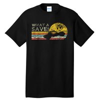 What A Save Vintage Retro Rocket Soccer Car League Tall T-Shirt