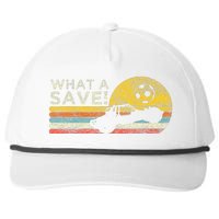 What A Save Vintage Retro Rocket Soccer Car League Snapback Five-Panel Rope Hat