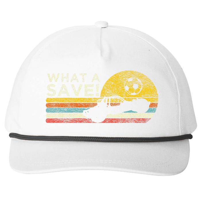 What A Save Vintage Retro Rocket Soccer Car League Snapback Five-Panel Rope Hat