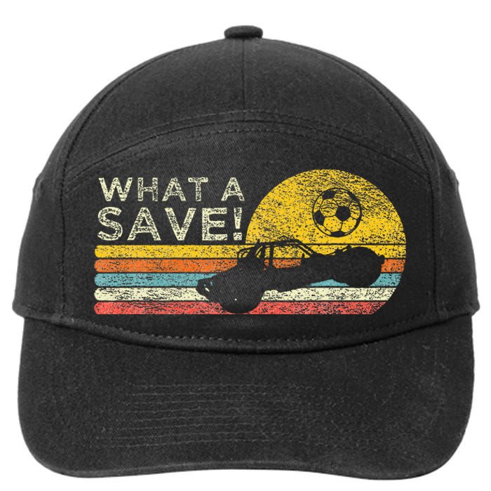 What A Save Vintage Retro Rocket Soccer Car League 7-Panel Snapback Hat